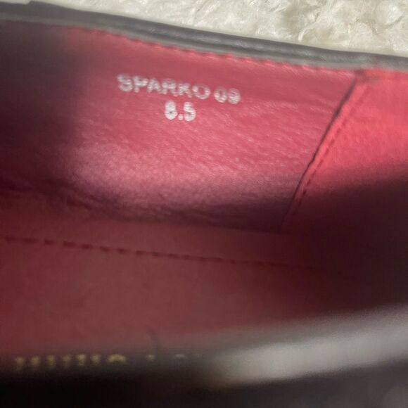 Alberto Fellini Men's synthetic black suede pink Spike Dress Loafers SZ8.5 - Picture 11 of 13